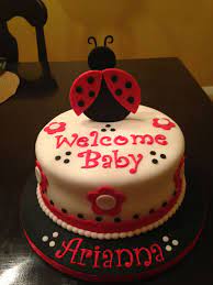 Pin By Marga Heijnen On Princess Baby Shower Baby Shower Cakes Ladybug Baby Shower Shower Cakes