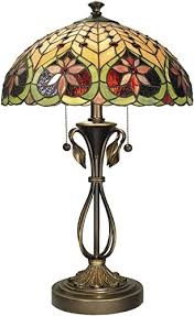 Founded in 1979, dale tiffany started out manufacturing both art glass lamps and windows. Dale Tiffany Tt60024 Tiffany Mica Two Light Table Lamp From Markus Collection Finish 16 00 Inches Antique Brass Amazon Com