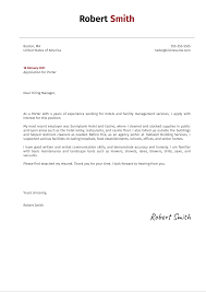 Make sure everything in your cover letter is absolutely true. Porter Cover Letter Sample Kickresume