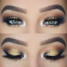 Dunkel geschminkte katzenaugen sind schminkklassiker. 10 Make Up Looks Fur Grune Augen Pretty Eye Makeup Gold Eye Makeup Tutorial Gold Eye Makeup