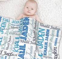 Amazon.com: WTCWY Manta personalizada para bebés, niñas y niños, mantas  personalizadas con nombre para cuna : Bebés