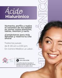 Descubre la magia del Ácido Hialurónico! Humecta, perfila y realza el  volumen de los tejidos en zonas como pómulos, labios, mentón y nariz.  ¡Reserva tu cita ahora y luce radiante! 📅 Todos