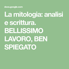La Mitologia Analisi E Scrittura Bellissimo Lavoro Ben Spiegato Scrittura Letteratura Lettura