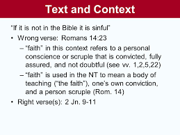 Making The Right Points But Using The Wrong Bible Verse To Do It A Study Of  Text And Context. - Ppt Download