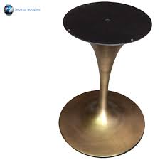 The pedestal collection, including the saarinen dining table, was the result of eero saarinen addressing the unrestful world underneath chairs and tables. Antique Style Cast Wrought Iron Table Legs Brushed Bronze Round Tulip Table Base For Eero Saarinen Marble Tulip Dining Table Furniture Legs Aliexpress