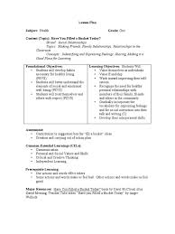 A Lesson Plan For Grade One Developed Around The Book Resource Have You Filled A Bucket Today By C How To Plan How To Express Feelings Healthy Dinner Recipes