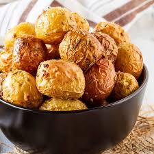 Roasted potatoes are basically well cooked/baked potatoes which have a crispy outside and a fluffy inside. Roasted Baby Potatoes With Rosemary And Garlic Bake Eat Repeat