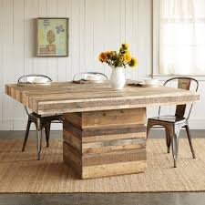 Truckee Square Dining Table Wooden Boards Reclaimed From Old Square Dining Tables Wood Pallet Projects Pallet Furniture