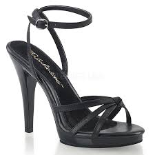 Scarpe donna sandali tacchi alti 12 fasce decollete anelli zip cod. Nero Pelle 12 Cm Flair 436 Scarpe Tacco Alto Numeri Grandi Per Uomo