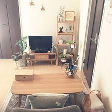部屋全体 一人暮らし 北欧 ドライフラワー ひとり暮らし 1k などのインテリア実例 2017 05 04 21 26 51 roomclip ルームクリップ インテリア 部屋 インテリア インテリア 収納