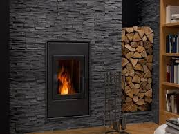 Steinwand Wohnzimmer Grau Holz Kaminofen Benevento Klimex Steinwandwohnzimmergrauholzkamin In 2020 Fireplace Stone Wall Living Room Wood Burning Fireplace Inserts