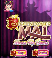 Play Free Online Descendants Mal Dress Up Game Disney Games Descendants Games Play Free Online Games