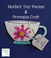 Tea in japan, tea in malay, tea in aden's heat. Mother S Day Poems And Printable Craft