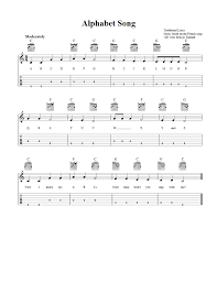 Parents may receive compensation when you click through and purchase from links con. Alphabet Song Easy Guitalele Sheet Music And Tab With Chords And Lyrics