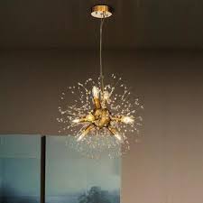 Two to three small crystal pendants can decorate your dining room, kitchen, foyer, hallway. Aloa Decor Interior Decor Stainless Steel Crystal Firework Chandelier 8 Lights Globe Pendant Ceiling Lighting In Brown Bronze 7008d50bbz The Home Depot