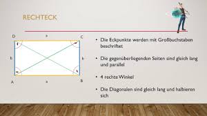 Das quadrat einer negativen zahl ergibt immer das quadrat ihrer (positiven) gegenzahl: Eigenschaften Rechteck Quadrat Youtube