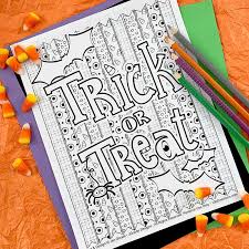 This collection includes mandalas, florals, and more. Trick Or Treat Halloween Coloring Page 100 Directions