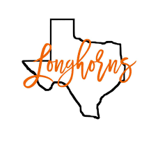 Texas Longhorns State Outline Svg Texas Longhorns Texas Longhorns Logo Texas Longhorns Football