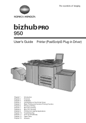 January 24, 2021 · manufacturer: Konica Minolta Bizhub Pro 950 Manual