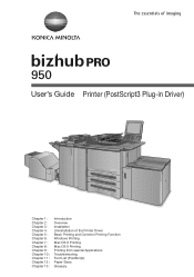 Utility software download driver download catalog download bizhub user's guides pro 1590mf drivers pro 1500w drivers pro 1580mf drivers bizhub c221 product drivers. Konica Minolta Bizhub Pro 950 Manual