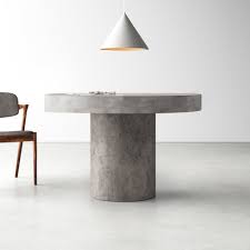 Best match ending newest most bids. Allmodern Atlas Concrete Pedestal Dining Table Reviews Wayfair