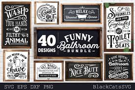 More than 400 vector icons, collected in 27 sets for business. Funny Bathroom Bundle Svg 40 Designs Vol 1 694742 Cut Files Design Bundles