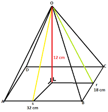 T limas 20 cm v 1 3 x l. Limas Yg Alasnya Berbentuk Persegi Panjang Dgn Ukuran 32 18 Cm Dan Tinggi Limas 12 Cm Luas Brainly Co Id
