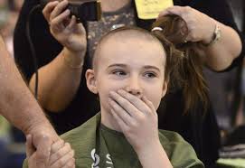 Kenyon Woods students, staff go bald for cancer awareness
