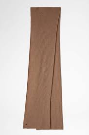 Zadig Voltaire Jared Cashmere Scarf In Camel The Yes