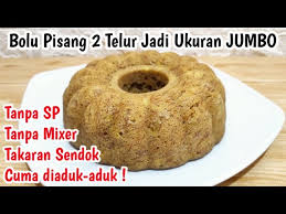 250 gram tepung terigu protein sedang 300 ml santan cara membuat bolu pandan kukus kekinian takaran sendok. Bolu Pisang Kukus 2 Telur Takaran Sendok No Mixer Youtube