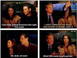 Shot Through The Heart And You Re To Blame Meme Barney Himym Meme Barney Stinson S Unofficial Blog Page 27 Of 35 How Met Your Mother Himym Memes How I Met Your Mother