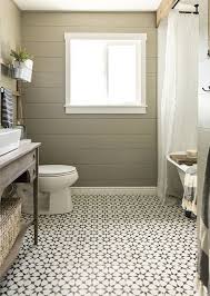 Black And White Moroccan Floor Tiles Bathroom Floor Tile Patterned Moroccan Inspired Black And White Bathroom Floor Small Farmhouse Bathroom Bathroom Farmhouse Style Bathroom Floor Tile Patterns