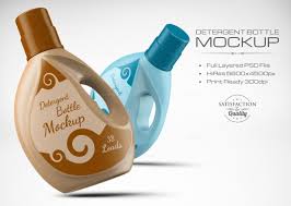 Plastic Detergent Bottle Mockup Bottle Mockup Detergent Bottles Bottle