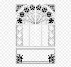 Religious stained glass coloring pages. Frame Ornament Decorative Stained Glass Background Ornate Church Window Frames Coloring Pages Hd Png Download 502x720 833448 Pngfind
