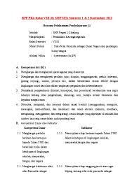 Maybe you would like to learn more about one of these? Rpp Pkn Kelas 8 Viii Kurikulum 2013