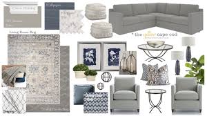 March 17, 2021 by isabel. The Yellow Cape Cod Navy And Gray Transitional Style Living Room And Family Room
