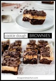 Cookie Dough Brownies Recipe Dessert Recipes Easy Chocolate Recipes Easy No Bake Desserts
