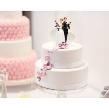 For the more whimsical side, we have a cake topper with a bride pinching the grooms backside or a comical bride dragging the groom to the altar. Wedding Cake Topper Bride Groom Holding Rifles Funny Figures 3 X 6 X 3 Overstock 29875335