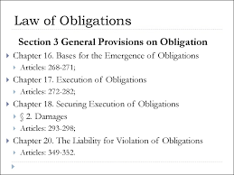 Recovery cannot be had on a true contract. Law Of Obligations Online Presentation