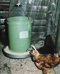 Does making your own automatic chicken feeder come to mind? Hanging Chicken Feeder Mother Earth News