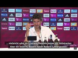 Pagesmediatv & moviestv channelbt sportvideosthomas muller *really* enjoys his lewangoalski joke. Lewandowski Page 3 Followfollow Com