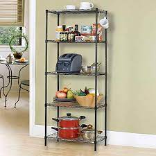 Home kitchen fridge space saver organizer slide shelf rack holder storage. Mumoo Bear 5 Tier Wire Shelving Bathroom Storage 5 Shelves Unit Metal Kitchen Storage Rack Buy Online At Best Price In Uae Amazon Ae