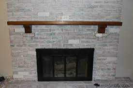 How To Whitewash A Brick Fireplace