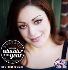 Congratulations to our Kankakee High School Educator of the Year, Mrs.  Deena Cassady!