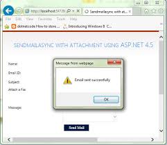 If (!filter_var($email, filter_validate_email)) { $emailerr = invalid email format; Send Asynchronous Mail With Attachment Using Asp Net 4 5