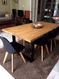 Mesa De Comedor Industrial Con Patas Lacadas De Alicia De Sevilla Woodies Mesacomedor Cozinhas Modernas Mesas De Jantar Industriais Decoracao De Casa