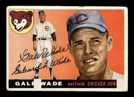 GALE WADE #196 1955 TOPPS SIGNED