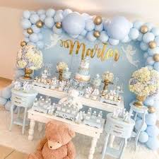 Increibles Ideas De Decoracion Para Bautizo Nino Decoracion Bautizo Nino Decoracion Bautizo Como Decorar Un Bautizo