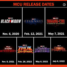 First on the list is black widow. Updated Marvel Phase 4 Release Dates For 2020 2021 2022 Marvel Phases Future Marvel Movies Upcoming Marvel Movies
