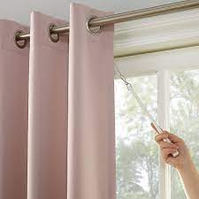 Sun Zero Bella 84 Room Darkening Extra Wide Grommet Patio Door Panel In Blush Patio Door Curtains Sliding Glass Door Curtains Glass Door Curtains